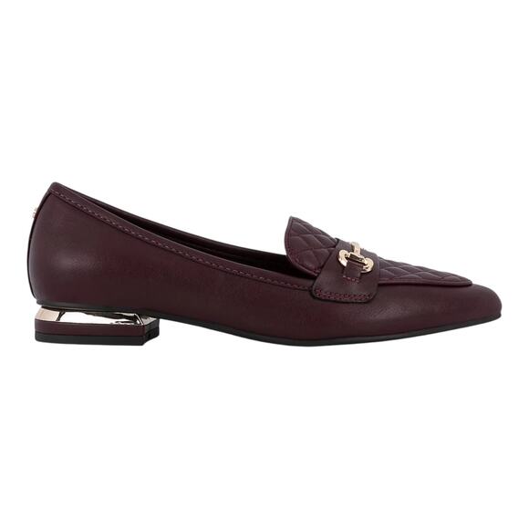Jones New York Women's Quadia Pointed Toe Quilted Loafers Burgundy Size 8 M - Picture 2 of 4